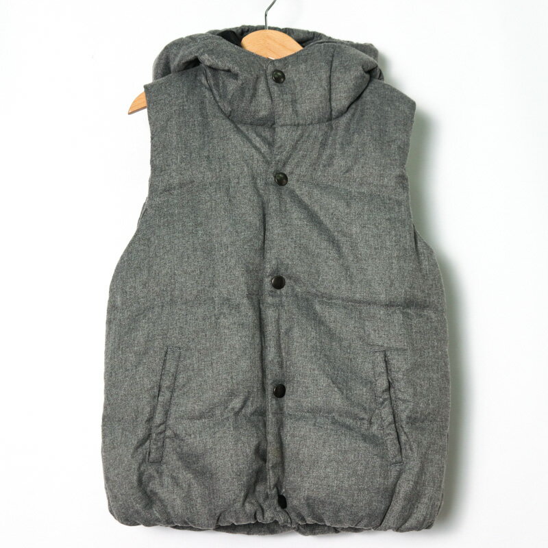 MPS エムピーエス ダウンベスト フード付き アウター キッズ 男の子用 130サイズ グレー 【中古】