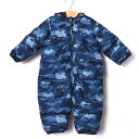 GAP ギャップ ツナギ ジャンプスーツ ロンパース アウター カモフラ柄 ベビー 男の子用 0-6monthサイズ ブルー 【中古】