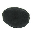 Le Maison De Lyllis メゾンドリリス ベレー帽 リネン混 日本製 ブランド 帽子 レディース 57cmサイズ ブラック 【中古】