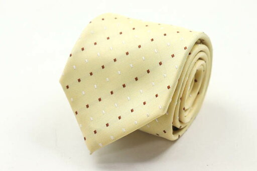 SIMPLE PHRASE CRAVAT シンプルフレーズクラバット ブランド ネクタイ ドット柄 メンズ イエロー 【中古】 SIMPLE PHRASE CRAVAT シンプルフレーズクラバット ブランド ネクタイ ドット柄 メンズ イエロー 【中古】
