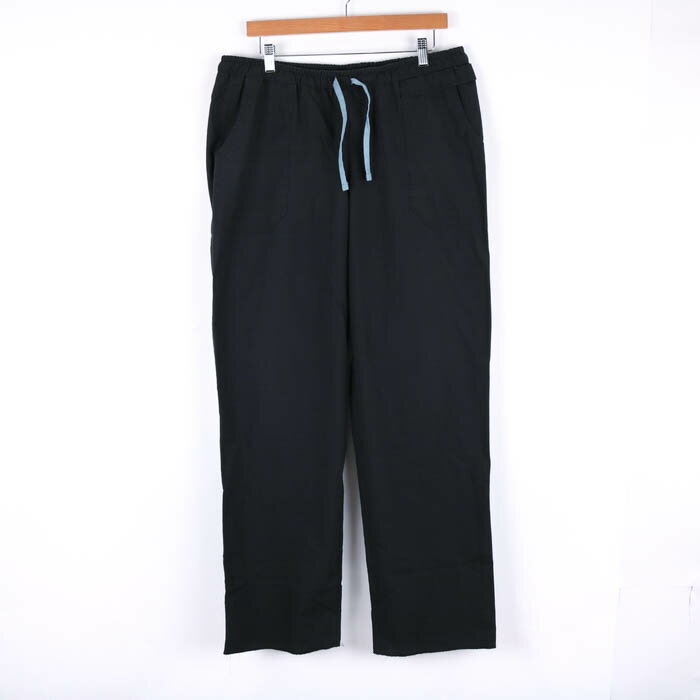 Dickies ディッキーズ パンツ ストレート ワークパンツ シンプル ウエストゴム メンズ LLサイズ ブラック 【中古】