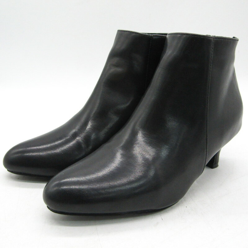 Flune フリューン ショートブーツ 靴 シューズ 黒 レディース Lサイズ ブラック 【中古】