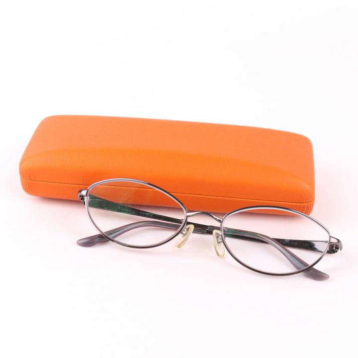 eyewear メガネ Venos メガネ 度有 フルリム チタンフレーム VN-8018 眼鏡市場 ブランド レディース 53 17-135サイズ ブラック系 【中古】