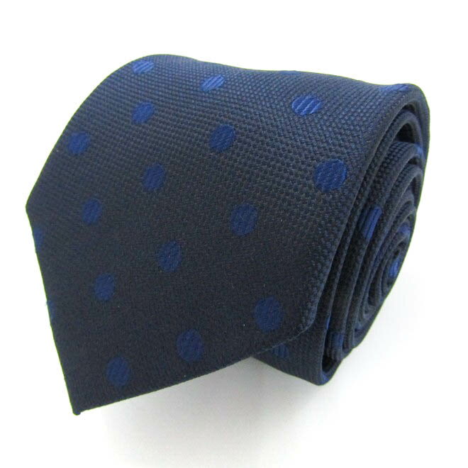 シンプルフレーズクラバット ブランド ネクタイ ドット柄 メンズ ネイビー SIMPLE PHRASE CRAVAT 【中古】