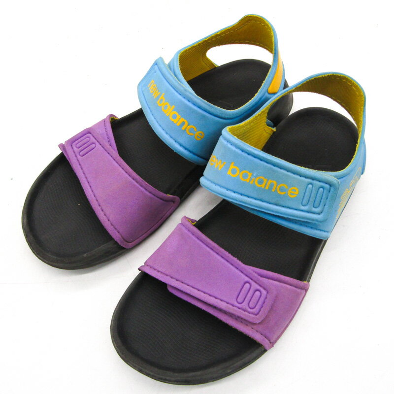 NEW BALANCE ニューバランス サンダル スポーツサンダル スポサン YOSPSD 靴 シューズ キッズ 女の子用 19サイズ ブルー 【中古】