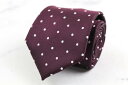 SIMPLE PHRASE CRAVAT シンプルフレーズクラバット ブランドネクタイ ドット PO メンズ ワインレッド 【中古】