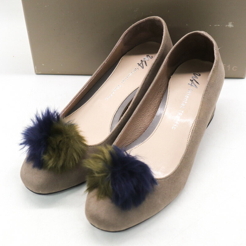 ORiental Traffic オリエンタルトラフィック パンプス ラウンドトゥ ブランド 靴 シューズ レディース 35サイズ グレー 【中古】