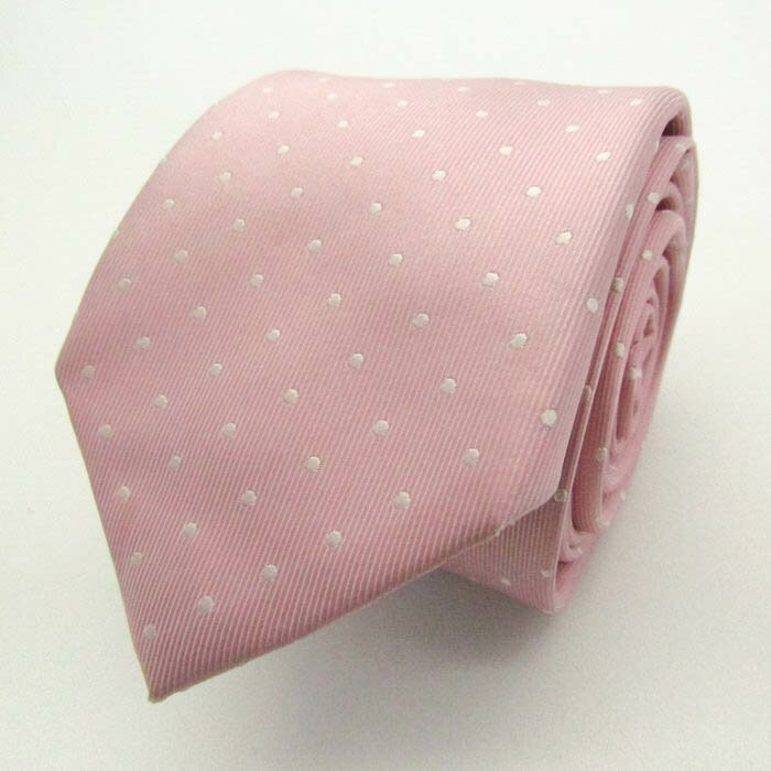 THE SUIT COMPANY スーツカンパニー ブランド ネクタイ ドット シルク PO メンズ ピンク 【中古】