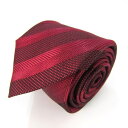 THE SUIT COMPANY スーツカンパニー ブランド ネクタイ ストライプ柄 ドット シルク PO メンズ ワインレッド 【中古】