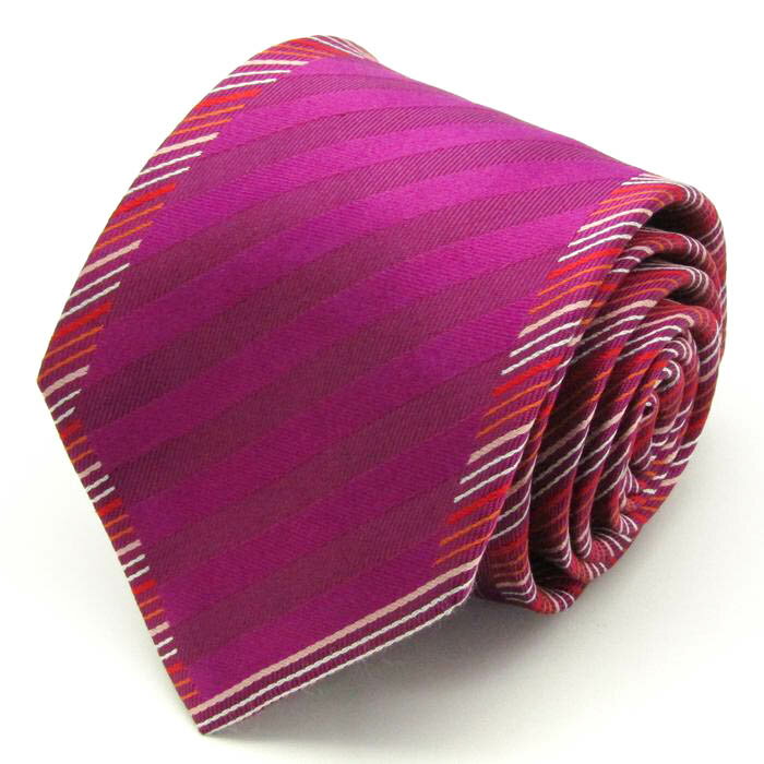 Stripe - BRICK HOUSE ブリックハウス ブランド ネクタイ ストライプ柄 シルク PO メンズ パープル 【中古】