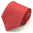 BRICK HOUSE ブリックハウス ブランド ネクタイ 総柄 シルク PO メンズ レッド 【中古】(4)