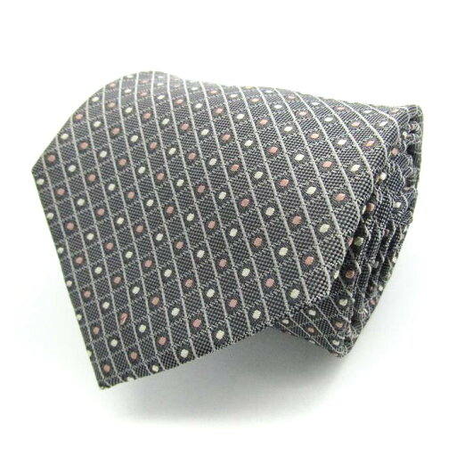 JOHN PEARSE ジョンピアース ブランド ネクタイ ドット柄 シルク 日本製 PO メンズ グレー 【中古】 JOHN PEARSE ジョンピアース ブランド ネクタイ ドット柄 シルク 日本製 PO メンズ グレー 【中古】