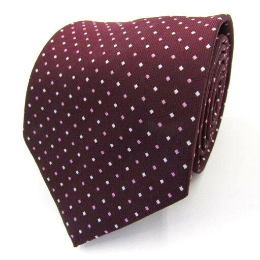 JOURNAL WORKS ジャーナルワークス ブランド ネクタイ ドット柄 PO メンズ ワインレッド 【中古】 JOURNAL WORKS ジャーナルワークス ブランド ネクタイ ドット柄 PO メンズ ワインレッド 【中古】