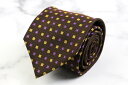 シンプルフレーズクラバット ブランド ネクタイ スクエアドット柄 シルク PO メンズ ブラウン SIMPLE PHRASE CRAVAT 【中古】(4)