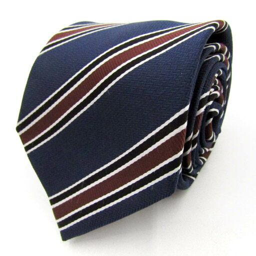 SIMPLE PHRASE CRAVAT シンプルフレーズクラバット ブランド ネクタイ ストライプ柄 PO メンズ ネイビー 【中古】 SIMPLE PHRASE CRAVAT シンプルフレーズクラバット ブランド ネクタイ ストライプ柄 PO メンズ ネイビー 【中古】