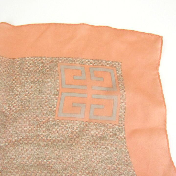 【39％OFFクーポン配布中】ジバンシィ スカーフ 4Gロゴ シルク 日本製 ブランド 小物 レディース オレンジ系 GIVENCHY 【中古】 3