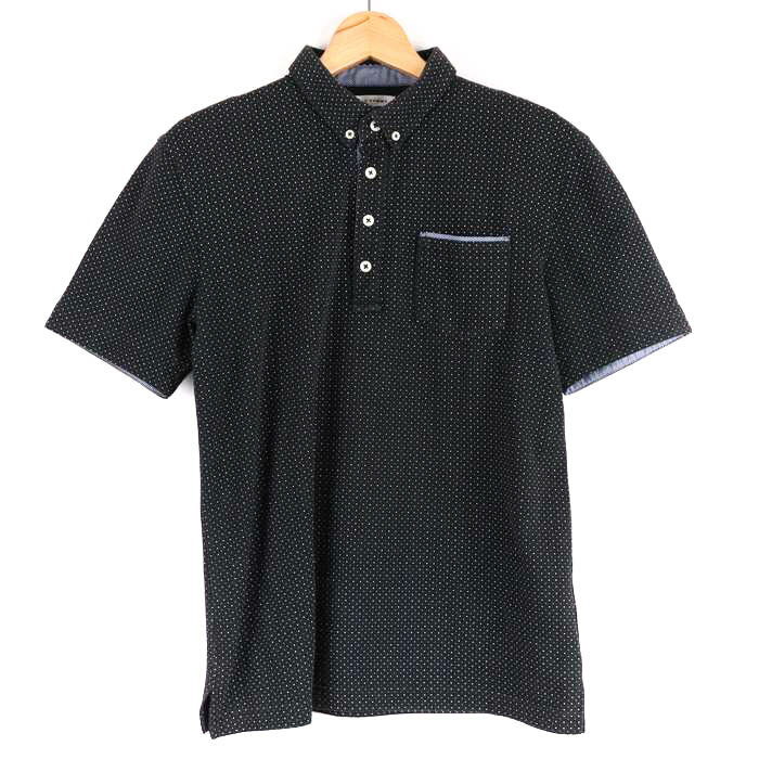 a.v.v アーヴェーヴェー ポロシャツ トップス 半袖 HOMME イトキン メンズ Lサイズ ブラック 【中古】