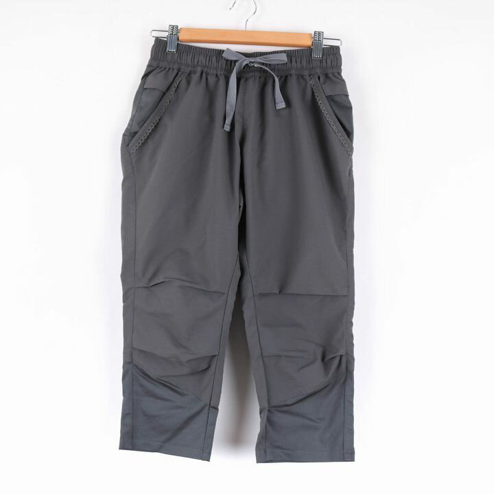 カッパ クロップドパンツ ボトムス 無地 ストレッチ スポーツウエア レディース Mサイズ グレー Kappa 【中古】