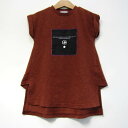 Lee リー ワンピース トップス 半袖 Tシャツワンピ ベビー 女の子用 90サイズ ブラウン 【中古】