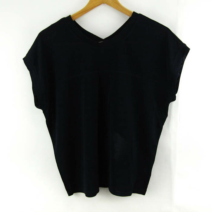 【期間限定50％OFF】コムサイズム 半袖Tシャツ トップス ファイブフォックス レディース 11サイズ ネイビー COMME CA ISM 【中古】