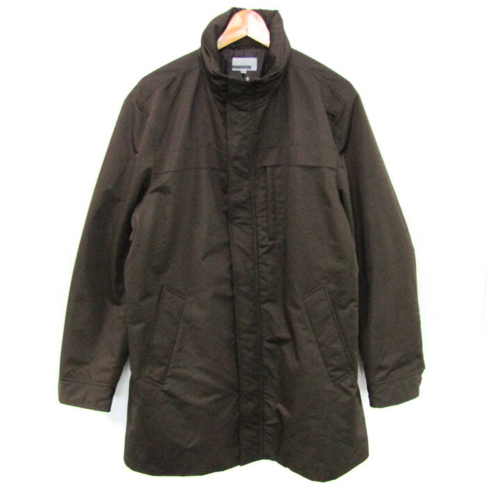 UNIQLO ユニクロ モッズコート アウター AIR TECH COAT メンズ XLサイズ ブラウン 【中古】