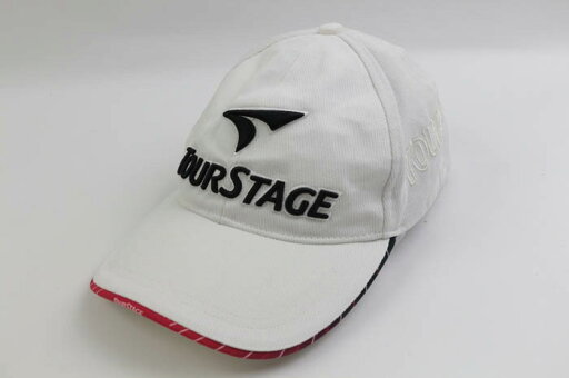 ツアーステージ キャップ アジャスター付き ゴルフ スポーツウエア 帽子 ブランド メンズ Lサイズ ホワイト TOURSTAGE 【中古】 ツアーステージ キャップ アジャスター付き ゴルフ スポーツウエア 帽子 ブランド メンズ Lサイズ ホワイト TOURSTAGE 【中古】