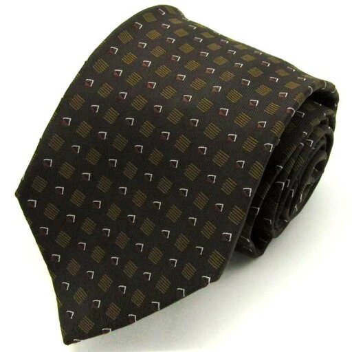 シンプルフレーズクラバット ブランド ネクタイ 小紋柄 スクエア柄 PO メンズ ブラウン SIMPLE PHRASE CRAVAT 【中古】 シンプルフレーズクラバット ブランド ネクタイ 小紋柄 スクエア柄 PO メンズ ブラウン SIMPLE PHRASE CRAVAT 【中古】