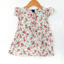 RALPH LAUREN ラルフローレン ワンピース トップス 半袖 花柄 ベビー 女の子用 24Mサイズ ホワイト 【中古】