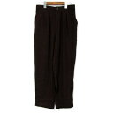 チチカカ パンツ リネン混 ボトムス レディース Mサイズ ブラウン系 TITICACA 【中古】