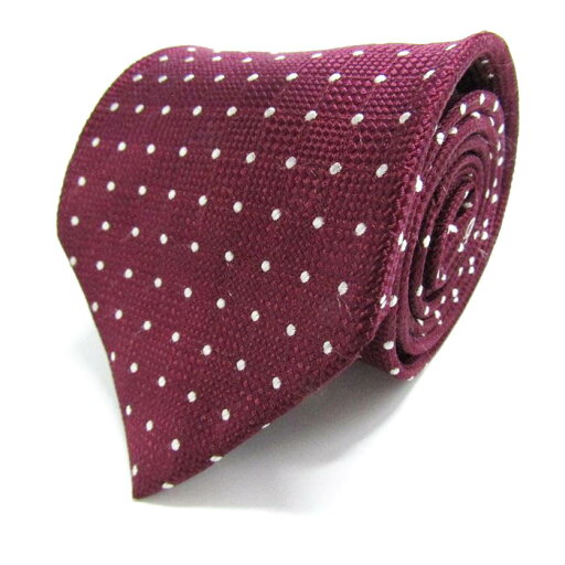 CHAPS チャップス ブランド ネクタイ ドット チェック柄 格子柄 シルク 日本製 PO メンズ ワインレッド 【中古】 CHAPS チャップス ブランド ネクタイ ドット チェック柄 格子柄 シルク 日本製 PO メンズ ワインレッド 【中古】