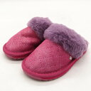 エミュー サンダル スリッパ 未使用 JolieMetallicQuiltKids K12621S 靴 キッズ 女の子用 K10/15サイズ ピンク EMU Australia 【中古】