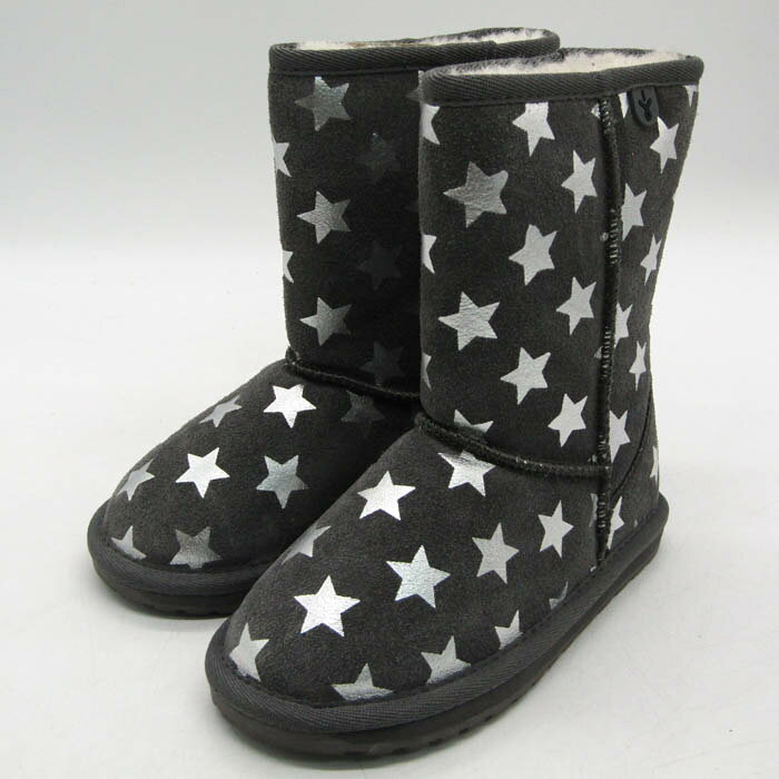 【39％OFFクーポン配布中】エミュー ブーツ 未使用 K11119S Starry Night 靴 シューズ キッズ 男の子用 K10/15サイズ グレー EMU Australia 【中古】(4.0)