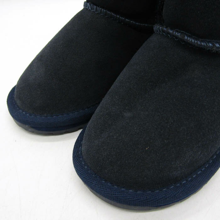 EMU Australia エミュー ブーツ 未使用 K10102S WallabvLo 靴 シューズ キッズ 男の子用 K10/15サイズ ネイビー 【中古】