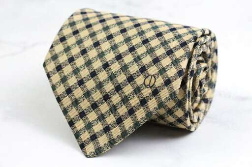 ダンヒル ブランド ネクタイ ロゴ チェック柄 シルク PO メンズ ベージュ dunhill 【中古】 ダンヒル ブランド ネクタイ ロゴ チェック柄 シルク PO メンズ ベージュ dunhill 【中古】