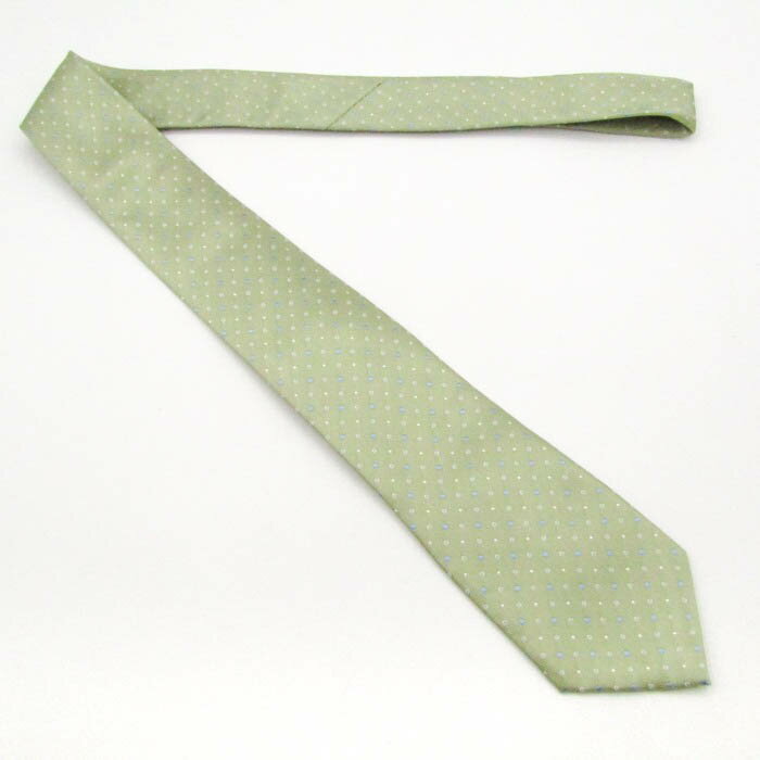 SIMPLE PHRASE CRAVAT シンプルフレーズクラバット ブランド ネクタイ ドット 小紋柄 PO メンズ グリーン 【中古】