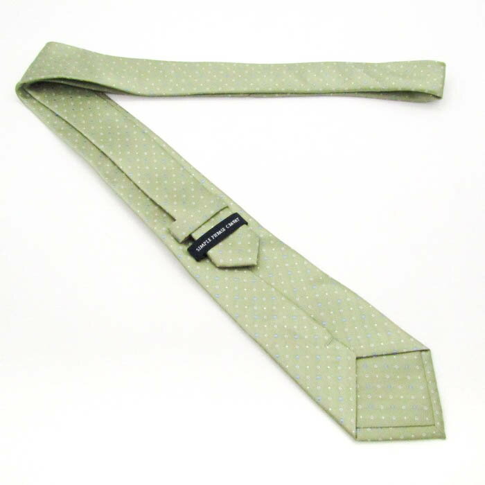 SIMPLE PHRASE CRAVAT シンプルフレーズクラバット ブランド ネクタイ ドット 小紋柄 PO メンズ グリーン 【中古】