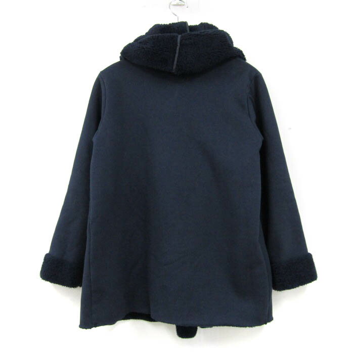 niko and... ニコアンド 裏地ボアコート ジャケット アウター レディース フリーサイズ ネイビー 【中古】