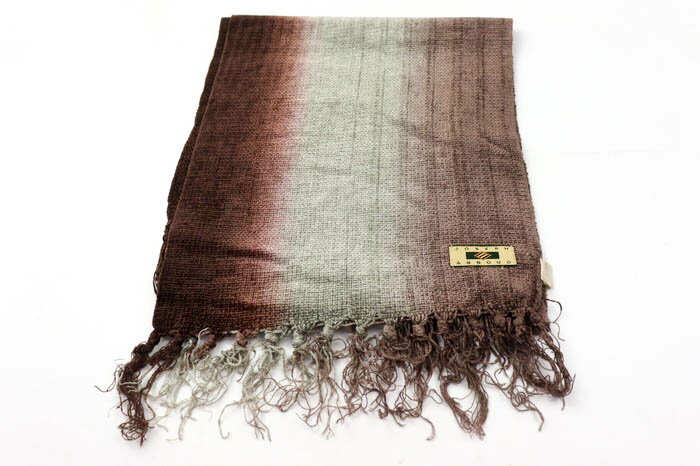 ジョセフアブード マフラー レーヨン グラデーション ブランド メンズ ブラウン JOSEPH ABBOUD 【中古】