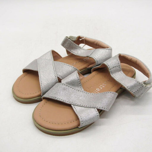 エミュー サンダル 未使用 K12215S Rose 靴 キッズ 女の子用 K10サイズ シルバー EMU Australia 【中古】 エミュー サンダル 未使用 K12215S Rose 靴 キッズ 女の子用 K10サイズ シルバー EMU Australia 【中古】