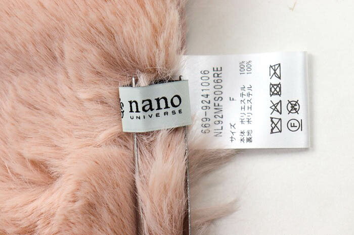 ナノユニバース ファーマフラー ティペット ブランド レディース ピンク nano universe 【中古】 barce-13167265 barce サンプル画像2