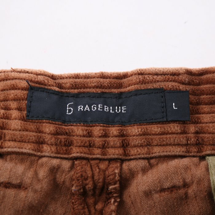 RAGEBLUE レイジブルー コーデュロイパンツ ボトムス レディース Lサイズ ブラウン系 【中古】