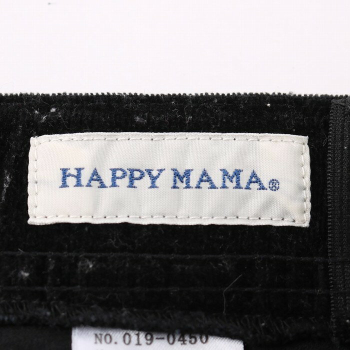 【全品39％OFFクーポン配布中】HAPPY MAMA ハッピーママ マタニティパンツ ストレッチ ボトムス レディース Mサイズ ブラック 【中古】