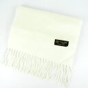 Robellro マフラー ストール 無地 ブランド レディース ホワイト stole 【中古】(4)
