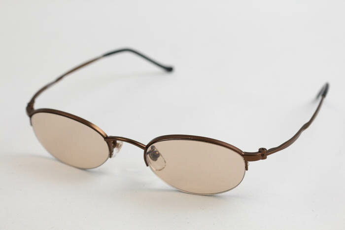 ドマーニ サングラス メガネ ハーフリム フレーム ブランド アイウェア レディース ブロンズ DOMANI 【中古】(4.0)