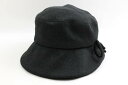 ピエールカルダン エスケープ ハット リボン 帽子 ブランド レディース グレー Pierre Cardin 【中古】