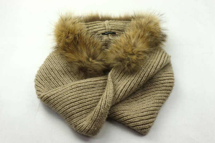 ローズバッド スヌード ニット ファー ネックウォーマー ブランド レディース ベージュ ROSE BUD 【中..