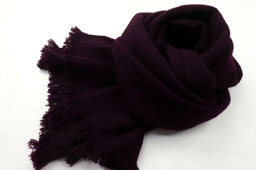 ニナリッチ マフラー ストール ロゴ カシミヤ ブランド レディース パープル NINA RICCI 【中古】 ニナリッチ マフラー ストール ロゴ カシミヤ ブランド レディース パープル NINA RICCI 【中古】