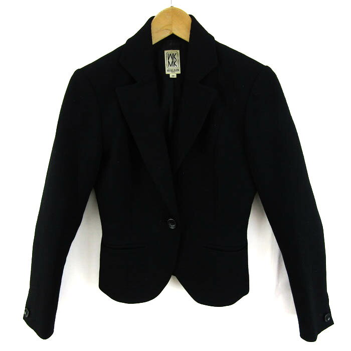 Coat - MICHEL KLEIN ミッシェルクラン テーラードジャケット フォーマル アウター レディース 36サイズ ブラック系 【中古】