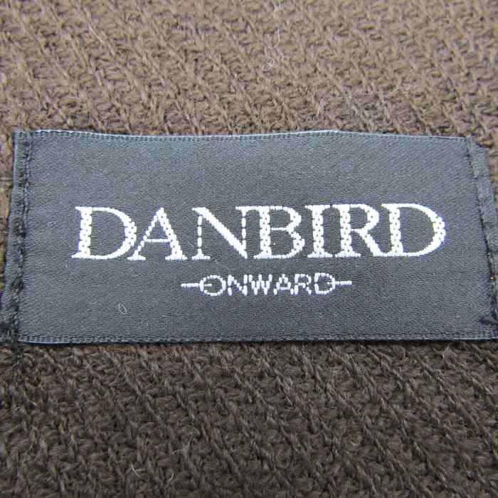 DANBIRD ダンバード ストール 無地 ブランド 小物 メンズ レディース ブラウン系 【中古】
