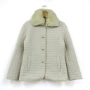 Style com スタイルコム 中綿ジャケット ラビットファー アウター レディース 7サイズ ホワイト系 【中古】
